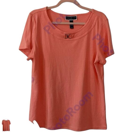 Karen Scott Embellished Tee L - Picture 2 of 3